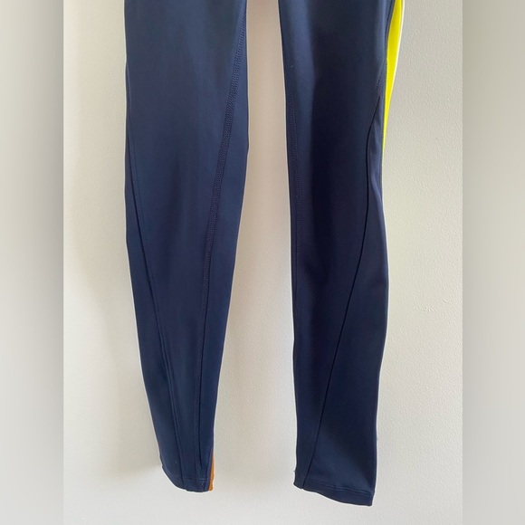 Splits59 Pierce High Waist Techflex 7/8 Legging Indigo, Copper & Yellow Size XS - Picture 7 of 11